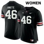 Women's Ohio State Buckeyes #46 Damon Arnette Black Nike NCAA College Football Jersey In Stock IWM4144VP